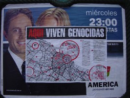 GAC, Aquì Viven Genocidas, Actions 2001-03, film still